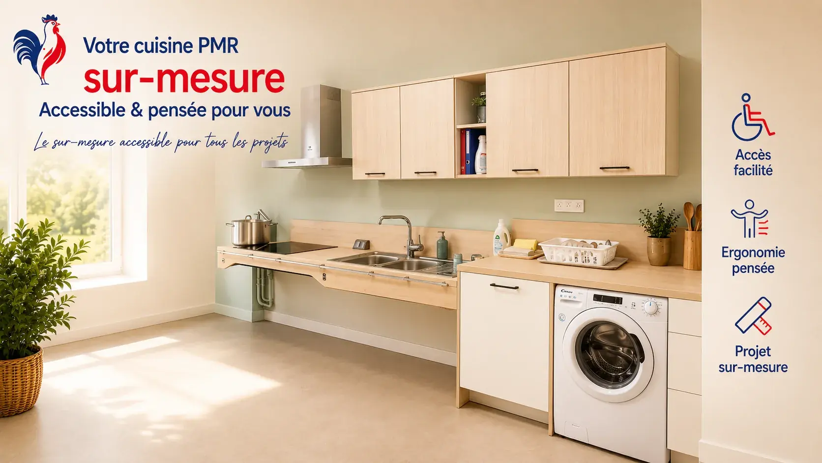 Votre cuisine PMR sur-mesure, accessible et pensée pour vous
